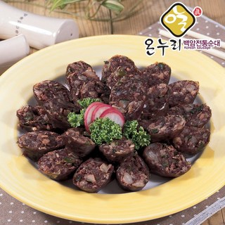 백암전통순대 담백한 퓨전 고기순대 2kg 유치원 학교 용 간식 급식 냉동보관, 1개, 2g