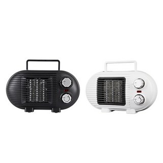 툴콘 PTC 미니 온풍기 전기 팬히터 TP-800D, 블랙