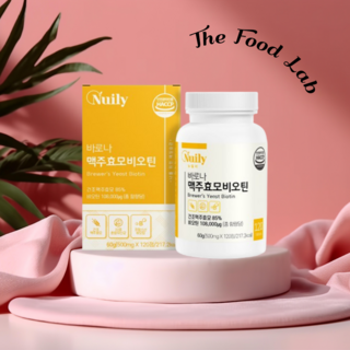 바로나 맥주효모 비오틴 500mg 120정 60g 4개월분 탈모 머리숱 흰머리영양제 더푸드랩, 3개