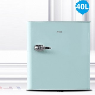 서랍형 미니 냉동고 40L 작은 소형 가정용 캠핑 얼음 음식물쓰레기 모유 보관, 민트(손잡이) + 바구니
