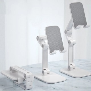 로랜텍 높이조절 접이식 탁상형 스마트폰 거치대 사용 모습
