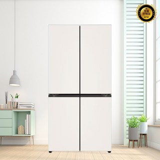 LG 디오스 오브제 더블매직스페이스 냉장고 글라스 [M875GBB231] (베이지/베이지), M875GBB231
