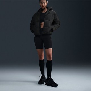 나이키 여자 여성 스포츠웨어 블랙 우먼스 클래식 써마 핏 루즈 후드 후디 패딩 재킷