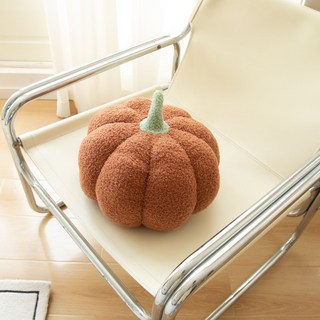 빅무드 호박쿠션 소파쿠션 인테리어 지름 35cm, 초코브라운