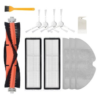 Xiaomi Dreame F9 로봇 진공 청소기 메인 브러시 부품 용 12Pcs, 하나, 오렌지 & 화이트, 1개