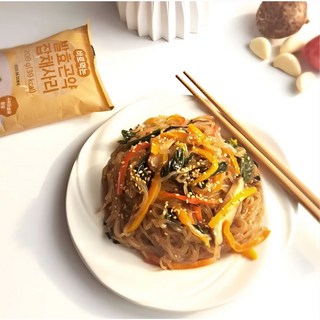 [No 불리고 삶고 굳거나 쉬지않는 100g당 19.7kcal] 빼빼곤약 발효곤약잡채사리 200g x 5팩, 5개