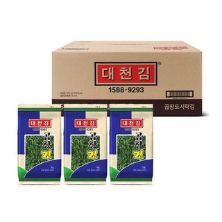 대천김 구운김 조미김 곱창김 도시락김 40봉 x 1박스 본사직송 본사직영, 40개
