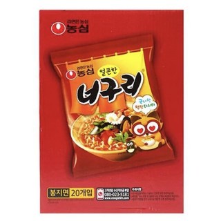 농심 얼큰한 너구리 120g, 20개