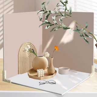 리원스튜디오 우드 배경보드 제품 음식 사진 촬영 배경지 양면배경판 40x40, 1개, NO-1 (화이트+화이트)