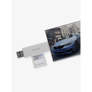 요이치 USB 3.0 SD카드 리더기 YG-CR300, 화이트
