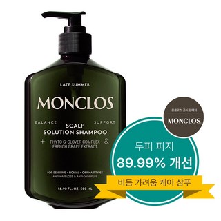 몽클로스 스칼프 솔루션 샴푸, 500ml, 1개