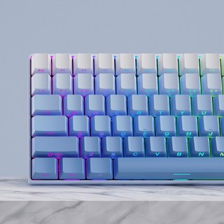 측각 블루 그라데이션 키캡 Cherry PBT 이중사출 RGB LED 투과, 1. 그라데이션 블루 측각 (체리), 제조사축