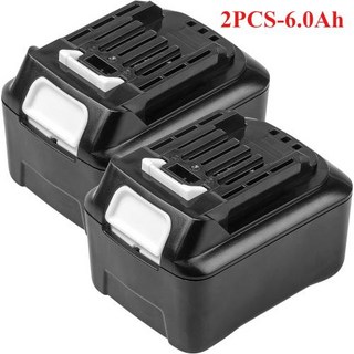 10.8V 12V 6A 충전식 교체 리튬 이온 배터리 Makita CXT 6.0Ah 슬라이드 스타일 BL1040 BL1040B BL1015 BL1, 2PCS-6Ah