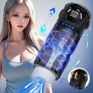 LICKLIP 9단 빨기+진동 / 자동 오나홀 남성 자위기구 / 피스톤모드 /테크닉한 남성자위기 / 성인용품, 1개, 블랙 대표 이미지 - 자동 오나홀 추천