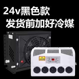 대형 트럭 무시동 에어컨 12v 24v 온보드 전기 DC 인버터 차박 캠핑, 24v 블랙 + 선적 전에 차가운 석탄 + 원격 제어를