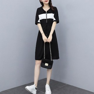여성 여름 원피스 우아한 블랙 미디 캐쥬얼 치마 30대 오피스 맨투맨 원피스 슬림소녀