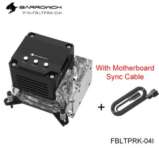 Barrowch CPU 블록 펌프 저장소 3 in 1 17W PWM OLED 디지털 디스플레이 FBLTPRK 04I LTPRK LTPRKA 04, OLED BK -Sync Cable, Intel x99 x299, 1개