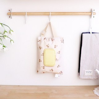 아이주 물티슈 파우치 방수 물티슈케이스 물티슈 커버 가방 휴대용 1개 크림체리 상품 이미지