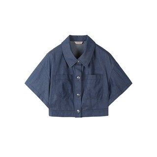 씨씨콜렉트 중계점 데님 포켓 크롭 셔츠 C232MSC051