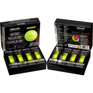 커클랜드 시그니춰 3피스 컬러 골프공 24개 부드러운 타구감 빠른 볼 스피드 비거리 향상, 1개