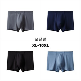 원도나 (XL~10XL) 빅사이즈 모달 사각 남성팬티 드로즈 4종세트 zy3508