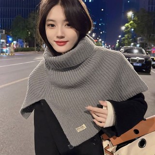 니트 숄더 터틀넥 넥워머 목폴라 목도리 토시 머플러 패션 데일리룩 코디 간편, 아이보리