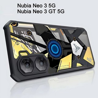 ZTE 누비아 네오 3 GT 케이스를 위한 고급스러운 전화 케이싱 네오 2 네오 3 5G NO.6를 위한 명확한 아크릴 떨어짐 예방 매우 네네네네오 3 5G NO.9
