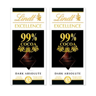 린트엑셀런스 다크 99% 초콜릿, 50g, 2개