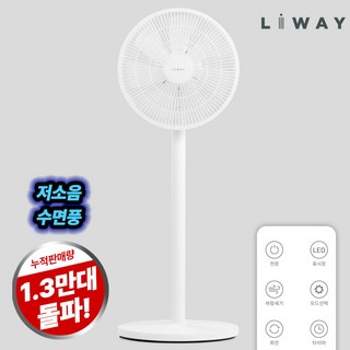리웨이 스탠드 리모컨 선풍기 저소음 가정용, 리웨이 리모컨 선풍기 더블모드