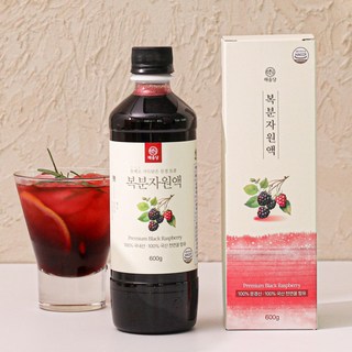 [국산 문경 복분자] 해솔당 유기농 원당 햇 복분자 원액, 1개, 600g