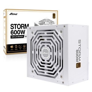 AONE AONE STORM 600W 80PLUS브론즈 화이트, 선택없음