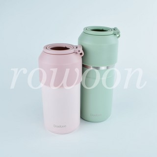 1+1 페트병 쿨러 캔쿨러 진공 생수 음료수 맥주캔 소주 보틀 500ml, 핑크+그린, 2개