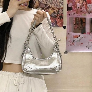 실버백 가방 은색 버킷 여름 휘뚜루마뚜루 여성 호보 숄더 백 복조리 쇼퍼 여자 보부상