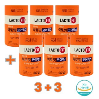 종근당 락토핏 코어맥스 프로바이오틱스 6통(12개월), 120g, 6개
