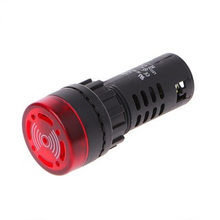 AD16-22SM LED 플래시 알람 표시기 신호 램프 부저 포함 빨간색 녹색 노란색, Buzzer