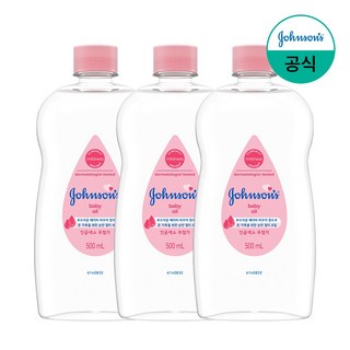 존슨즈 베이비 오일, 500ml, 3개