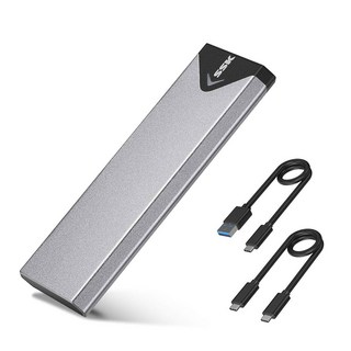 SSK 알루미늄 M.2 NVME SSD 인클로저 어댑터 USB 3.1/3.2 Gen 2 (10 Gbps) NVME PCI-E M-키 솔리드 스테이트 드라이브 외장 인클로저 UA