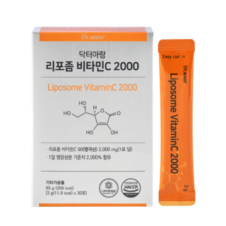 닥터아람 리포좀 비타민C 2000 분말 스틱 30포, 1개, 90g
