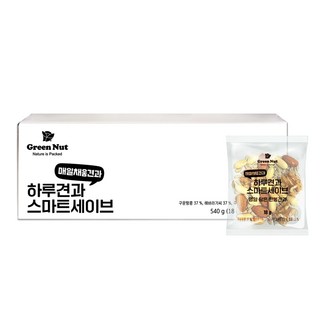 물가를 생각한 하루견과 스마트세이브 영양 담은 한봉견과 18g x 30입 견과류 견과세트, 1세트