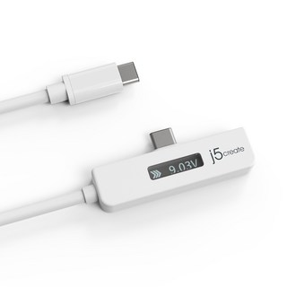 NEXT-JUCP15 USB Type-C 고속충전케이블/실시간 전압/전류 체크/ OLED 디스플레이/6가지 정보확인, 1개