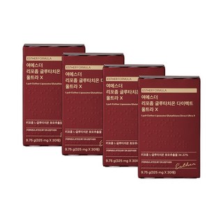 에스더포뮬러 여에스더 리포좀 글루타치온 다이렉트 울트라 X 30매 4박스 (120매), 30회분, 9.75g, 4개