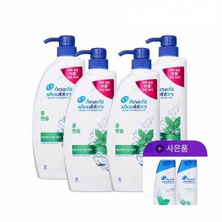 [내일도착] 헤드앤숄더 샴푸 850ml/750ml 4개+미니샴푸2개, 가려운샴푸 850ml, 상세페이지 참조5, 4개