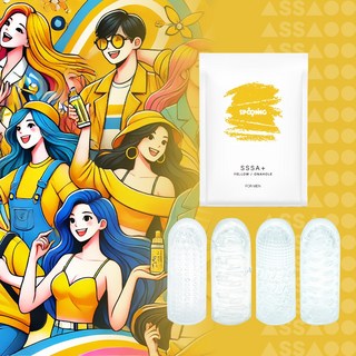 스푸닝 싸플러스 은지 세미 선영 설희 오나홀 소프트 남성 성인용품, 1개, 옐로우(노랑) 대표 이미지 - 스푸닝 오나홀 추천