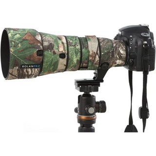 니콘 AF-S 500mm F5용 롤란프로 위장 렌즈 커버.6E PF ED VR 코트 보호 슬리브 건 케이스-23 방수, #17 Jungle waterproof, 1개