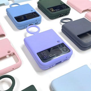 벨라 갤럭시Z플립 실리콘 그립 핑거 링 케이스