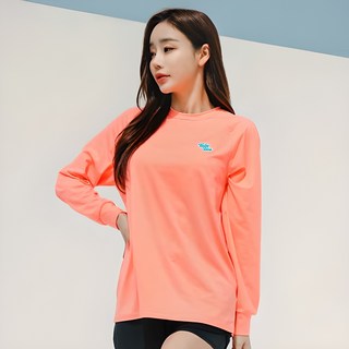 튜브트리 여성용 래쉬가드 상의 B7203, 피치