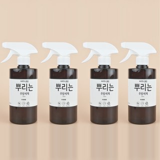 라르컨시엘르 텀블러 보온병 세정제 손쉽게 뿌려서 씻는 1종 주방세제 과일야채세척용 EWG그린등급 원료 사용, 4개, 500ml