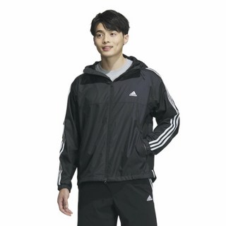 아디다스 에센셜 3S 메쉬 라인드 윈드브레이커 재킷 JF3912 블랙