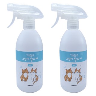 아니말리 고양이탈취제 무향 화장실 모래 냄새제거, 2개, 500ml