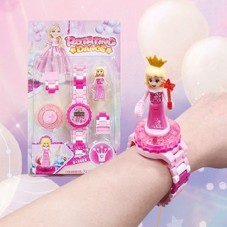 빙글빙글 공주 블럭시계 상품 이미지